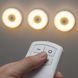 Комплект бездротових LED світильників на батарейках AAA з пультом дистанційного керування і таймером 30 хв &mdash; набір нічників-підсвіток для кухні, ванни, шафи та коридору threex2 фото 5