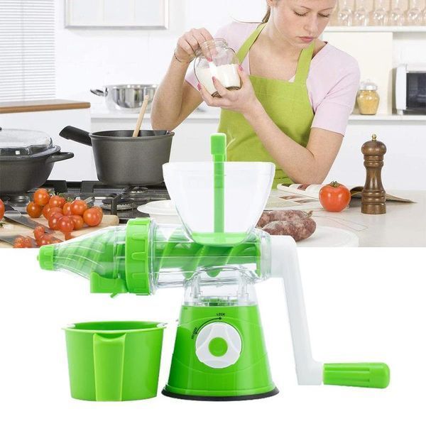 Шнекова ручна соковижималка Your Favorite Juice Wizard &mdash; для овочів, фруктів та зелені, з конусною насадкою yfjw фото