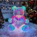 Світлодіодний нічник Кришталевий ведмедик з рожевим серцем 30cm USB  3Dbear фото 1