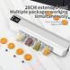 Вакуумний пакувальник пакетів Vacuum Sealer / Автоматичний побутовий вакууматор з пакетами, вакуумайзер для пакування та зберігання їжі G5878 фото 4