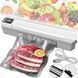 Вакуумний пакувальник пакетів Vacuum Sealer / Автоматичний побутовий вакууматор з пакетами, вакуумайзер для пакування та зберігання їжі G5878 фото 2