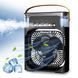 Портативний міні-кондиціонер 4-в-1 Air Cooler Fan: охолоджувач, зволожувач, вентилятор та нічник з 3 швидкостями, 5 розпилювачами, LED-підсвіткою та USB-живленням  Air Cooler Fan фото 1
