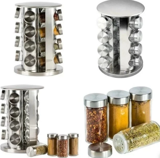 Набір для спецій Spice Carousel &mdash; обертова підставка з 16 ємкостями для спецій SPICE16 фото