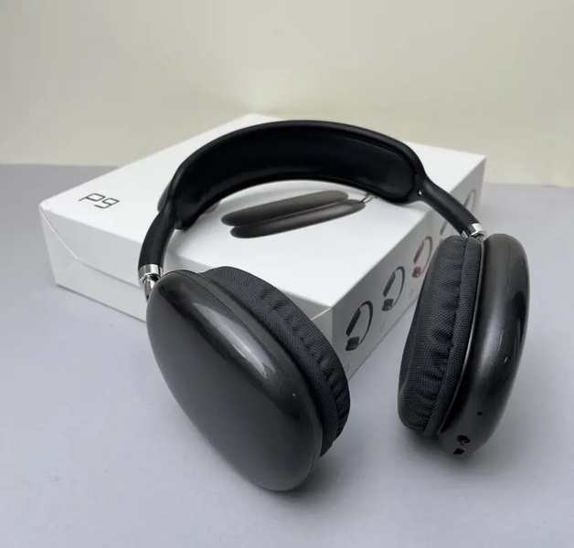 Бездротові повнорозмірні Bluetooth-навушники Air P9 Max Black 201114215/1 фото