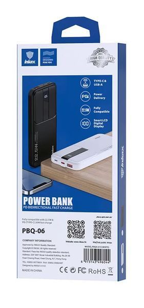 Повербанк Power Bank Inkax PBQ-06 PD+QC 3.0 10 000mAh PBQ-06 фото