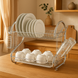Органайзер для сушки посуду Kitchen storage rack &mdash; компактний аксесуар для кухні з антикорозійним покриттям і нековзаючими ніжками. 1246 фото 3