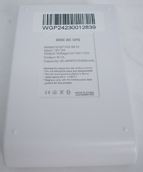 Джерело безперебійного живлення міні-UPS ємністю 38.48wH/10400mAh  UPSWGP фото