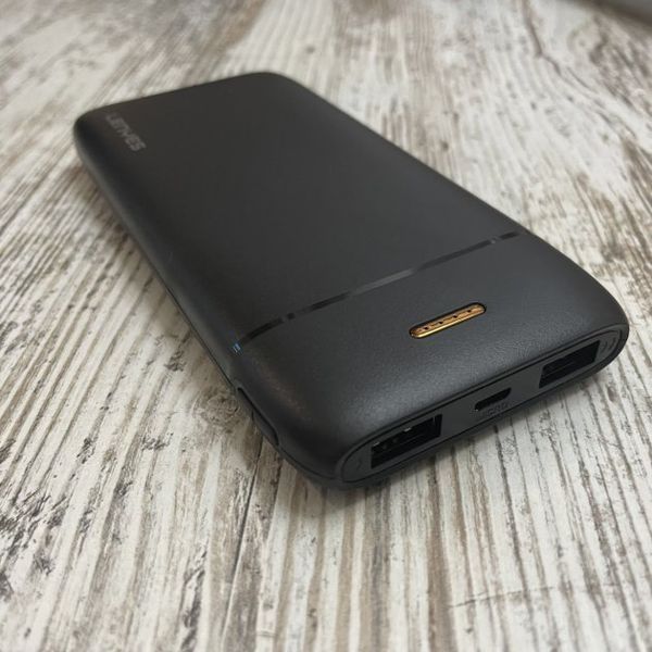 Зовнішній акумулятор Power bank LENYES PX167 10000mAh компактний універсальний на 2 входи Чорний PX167 фото