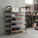 Металева полиця для взуття на 5 рівнів Shoe Rack XL &mdash; органайзер-стелаж для 15 пар взуття в коридор, гардеробну чи офіс, міцний розбірний компактний стелаж для зберігання взуття 1277 фото 3