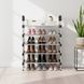 Металева полиця для взуття на 5 рівнів Shoe Rack XL &mdash; органайзер-стелаж для 15 пар взуття в коридор, гардеробну чи офіс, міцний розбірний компактний стелаж для зберігання взуття 1277 фото 1