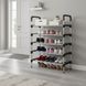 Металева полиця для взуття на 5 рівнів Shoe Rack XL &mdash; органайзер-стелаж для 15 пар взуття в коридор, гардеробну чи офіс, міцний розбірний компактний стелаж для зберігання взуття 1277 фото 6