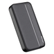 Зовнішній акумулятор Power bank LENYES PX163 10000mAh компактний універсальний на 2 входи Чорний PX163 фото 3
