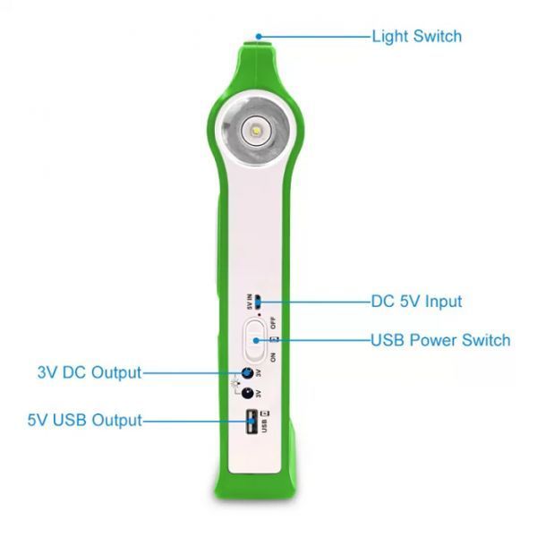 Фонарь EP-038 Power Bank с солнечной панелью EP-038 фото