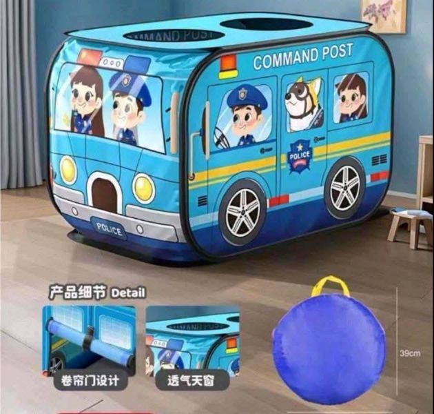 Дитячий ігровий намет-будиночок Kids Indoor Outdoor Playhouse BLUE (110x75x72см) BUS110 фото