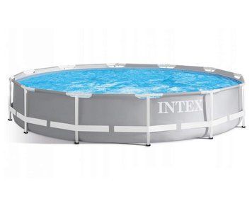 Каркасний басейн Intex 366 x 76 см (6 503 л), модель 26710, міцна сталева конструкція, швидке встановлення Intex26710 фото