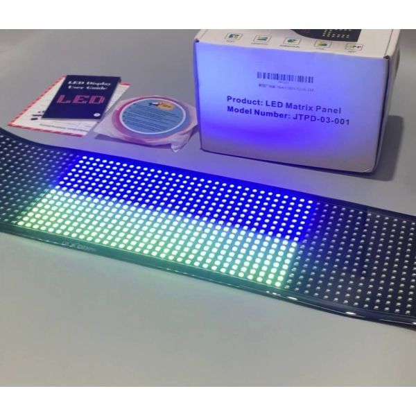 Гнучкий LED екран LED Matrix Panel 9см&times;35 см &ndash; програмована матриця з APP та пультом LEDMatrix9см&times;35 см фото