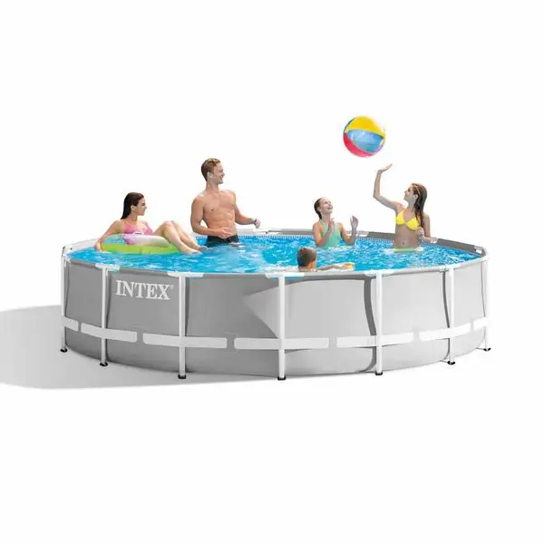 Каркасний басейн Intex 366 x 76 см (6 503 л), модель 26710, міцна сталева конструкція, швидке встановлення Intex26710 фото
