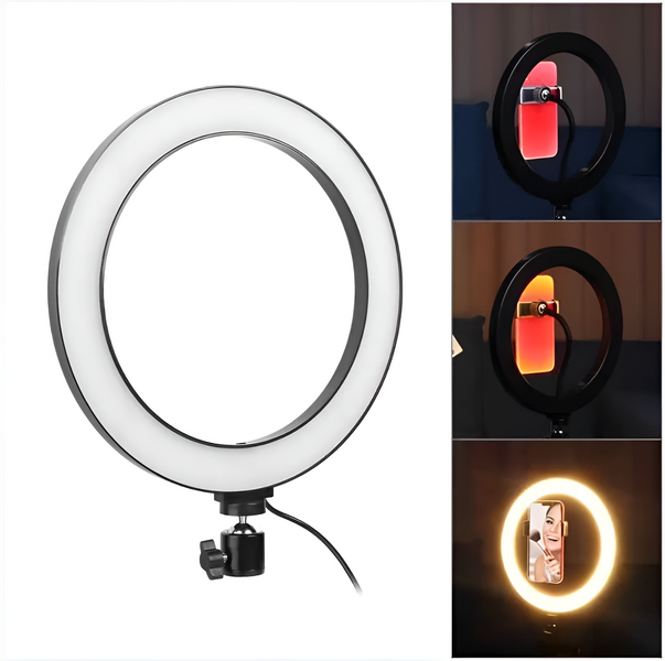 Кільцева світлодіодна LED лампа Ring (26 см) для блогерів, фотографів і візажистів LED26 фото
