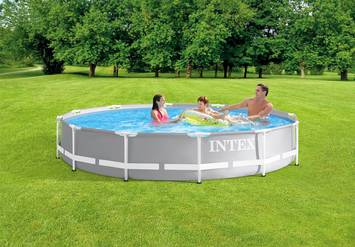 Каркасний басейн Intex 366 x 76 см (6 503 л), модель 26710, міцна сталева конструкція, швидке встановлення Intex26710 фото