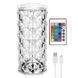 Кришталевий декоративний нічник-лампа RGB Crystal Rose Ambience 19.5 см &ndash; настільний LED світильник із 3D ефектом сяйва і зміною кольорів для спальні, вітальні та подарунків Crystal_Rose фото 1
