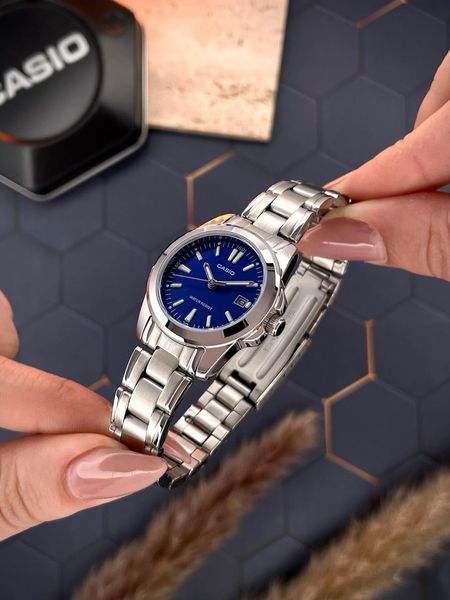 Жіночий годинник Casio LTP-1215A-2A Silver Blue  LTP-1215A-2A Silver Blue фото