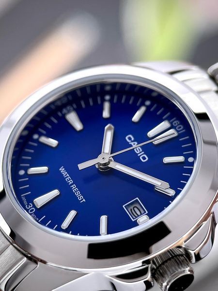 Жіночий годинник Casio LTP-1215A-2A Silver Blue  LTP-1215A-2A Silver Blue фото