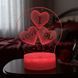 Різнокольоровий 3D нічник у вигляді серця з написом 'I Love You' &mdash; приліжкова лампа LED з 7 кольорами світіння NNLED77 фото 8
