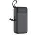 Павербанк XO PR280 30000 мА&middot;год, 22.5W, з вбудованими кабелями USB-A, Type-C, Micro, Lightning PR280  фото 1