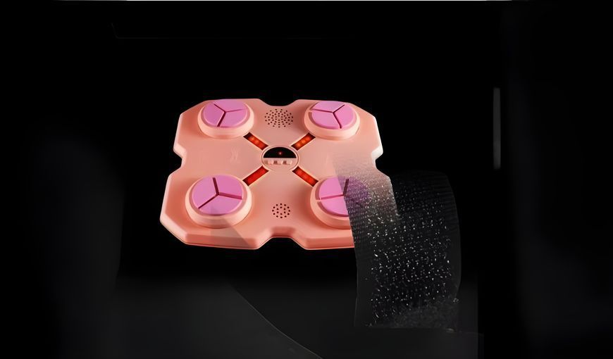 Дитячий музичний боксерський тренажер (Music Boxing Machine): рожевий, настінний, з Bluetooth та LED-підсвіткою 24872 фото