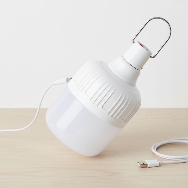 Акумуляторна кемпінгова лампа з гачком та зарядкою Micro USB Solar BL HY-701 10W HY701 фото