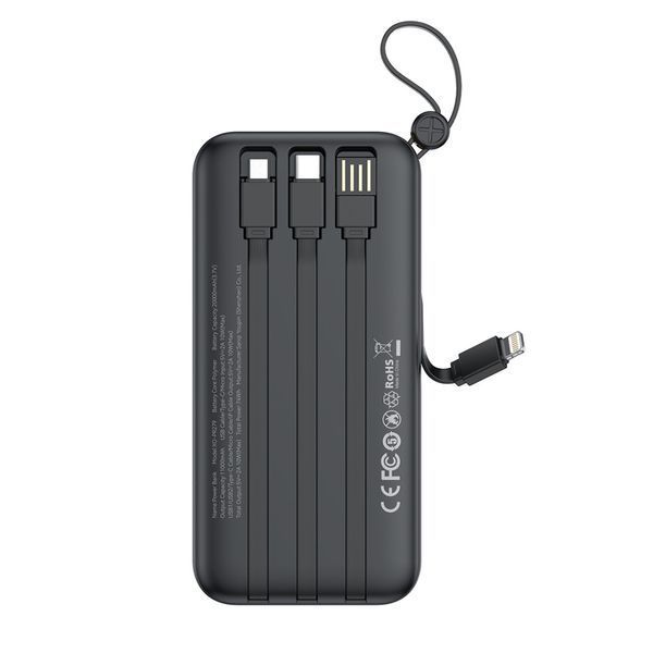 Павербанк XO PR279 20000 мА&middot;год, 22.5W, з вбудованими кабелями USB-A, Type-C, Micro USB, Lightning PR279 фото