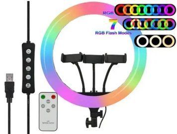 Кільцева LED лампа RGB MJ36 (36см) MJ36 фото