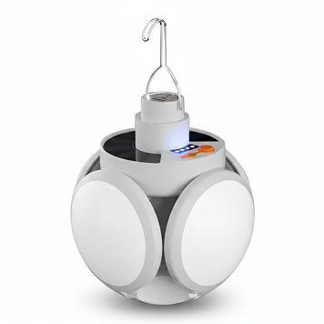Ліхтар-лампа акумуляторна BL 2029 із сонячною батареєю та USB зарядкою BL2029 фото