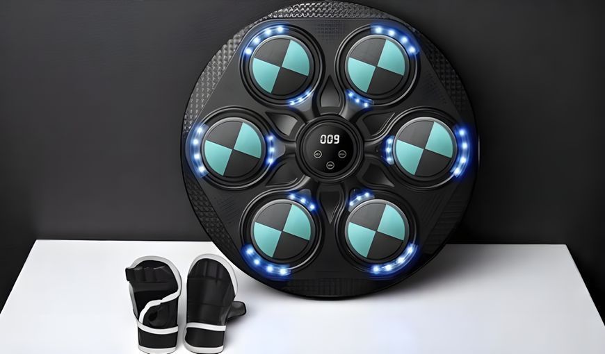 Преміум музичний боксерський тренажер LY-737: 14 режимів тренувань, Bluetooth, LED-підсвітка,6 цілей-мішеней  LY-737 фото