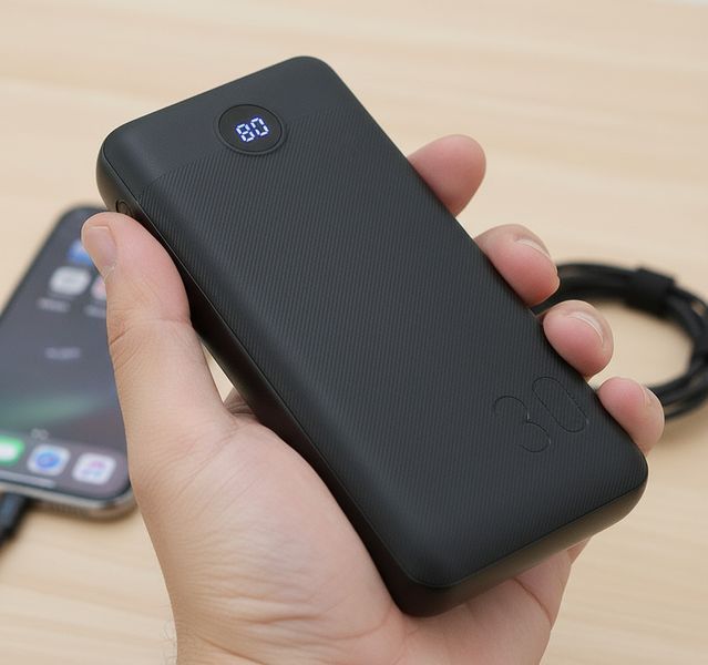 Портативна мобільна батарея Powerbank VEGER VP3008PD 30000mAh із підтримкою швидкої зарядки Qualcomm QC 3.0 та Power Delivery 20 Вт VEGER VP3008PD фото