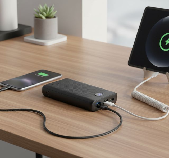 Портативна мобільна батарея Powerbank VEGER VP3008PD 30000mAh із підтримкою швидкої зарядки Qualcomm QC 3.0 та Power Delivery 20 Вт VEGER VP3008PD фото