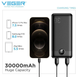 Портативна мобільна батарея Powerbank VEGER VP3008PD 30000mAh із підтримкою швидкої зарядки Qualcomm QC 3.0 та Power Delivery 20 Вт VEGER VP3008PD фото 10