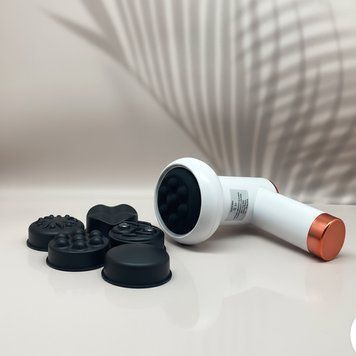 Антицелюлітний масажер Deep Rolling Massager акумуляторний 6 швидкостей 4 насадки для тіла рук і ніг 1247 фото