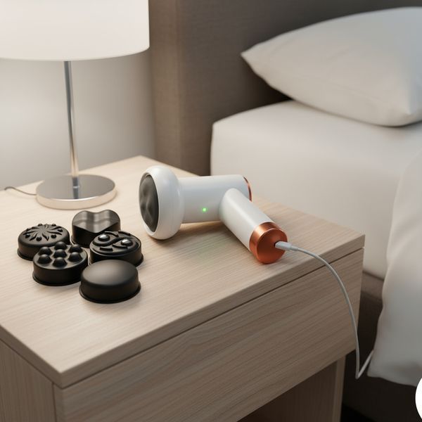 Антицелюлітний масажер Deep Rolling Massager акумуляторний 6 швидкостей 4 насадки для тіла рук і ніг 1247 фото