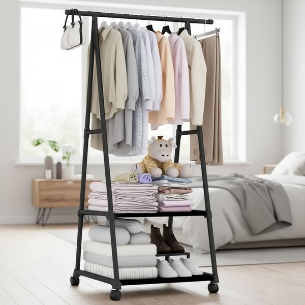 Пересувна підлогова вішалка для одягу The new Coat Rack 1289 фото