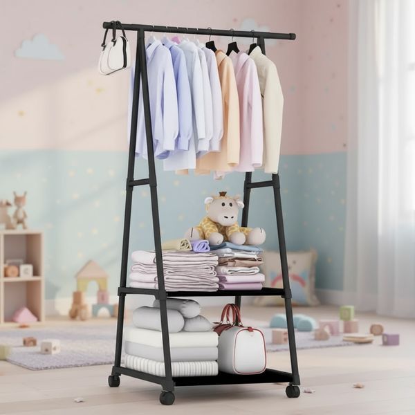 Пересувна підлогова вішалка для одягу The new Coat Rack 1289 фото