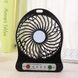 Портативний настільний міні вентилятор Mini Fan з акумулятором 18650, 3 швидкості, USB-зарядка та LED-підсвічування  minifan фото 1