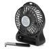 Портативний настільний міні вентилятор Mini Fan з акумулятором 18650, 3 швидкості, USB-зарядка та LED-підсвічування  minifan фото 2
