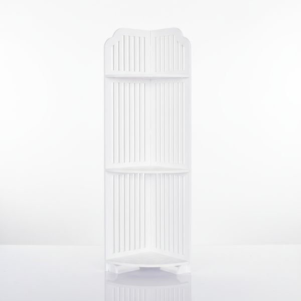 Полиця стелаж пластикова у ванну кутова PK-05 (80cm*20cm*20cm) 1293 фото