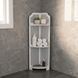 Полиця стелаж пластикова у ванну кутова PK-05 (80cm*20cm*20cm) 1293 фото 3