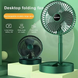 Портативний настільний вентилятор-трансформер Folding Storage Fan, складаний, USB-зарядкою та функцією підставки для телефону.  Foldfan фото 4