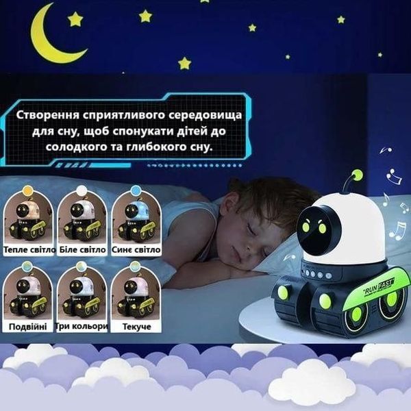 Нічник-проектор з Bluetooth колонкою Droid WH-E03  WHE03 фото