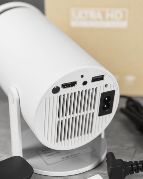 Проектор домашній кінотеатр UltraHD HY300 Pro 4K Android 11 WI-FI Смарт-проектор білий 90927 фото