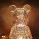 3D нічник із ефектом феєрверка у вигляді ведмедика Bearbrick RGB LED &ndash; лампа на 16 кольорів 3D нічник фото 4
