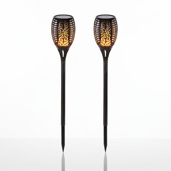 Водонепроникний ліхтар 52 см з ефектом полум'я Solar Flame LED з сенсором активації Solar Flame LED  фото